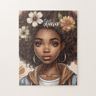 Personlig Black girl Puzzle Pussel