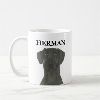 Personlig Black Great dane Kaffemugg