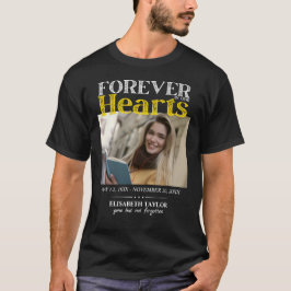 Personlig Black Guld-fotominnesbild T Shirt