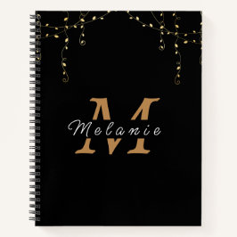 Personlig Black & Guld Initial