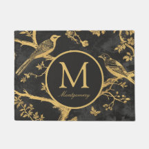 Personlig Black Guld Monogram