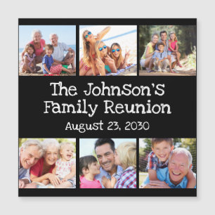 Personlig Black i Photo Collage Family Reunion