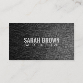 Personlig "Black Leather" (amerikanskt) Visitkort