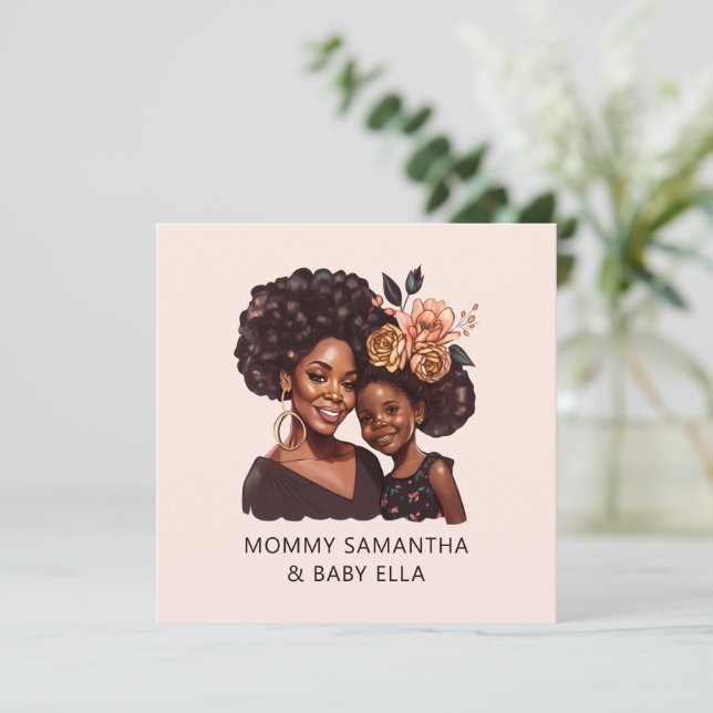Personlig Black Mamma och Dotter (20) (Stående Fram)