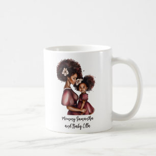 Personlig Black Mamma och Dotter (2) Kaffemugg