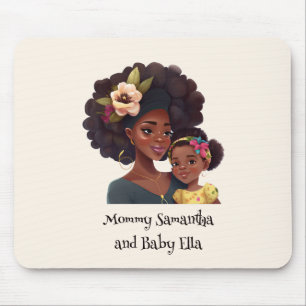 Personlig Black Mamma och Dotter (8) Musmatta