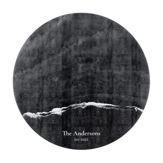 Personlig Black Marble Charcuterie Board (Framsidan)