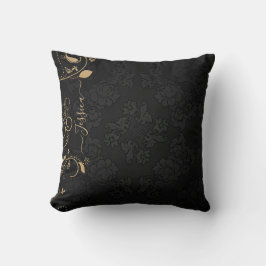 Personlig Black med Guld accines Glamous Kudde