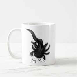 Personlig Black Melanoid Axolotl Art Kaffemugg