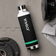 Personlig Black Modern Namn Thermal Tumbler