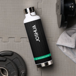 Personlig Black Modern Namn Thermal Tumbler