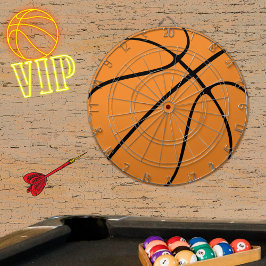 Personlig Black Modern orange Basketball Dart Darttavla