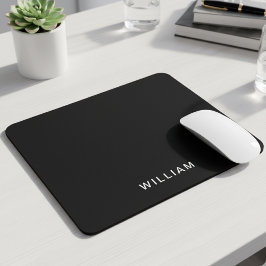 Personlig Black & Monogram | Elegantens Anpassning Musmatta