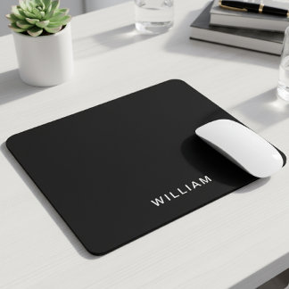 Personlig Black & Monogram | Elegantens Anpassning Musmatta