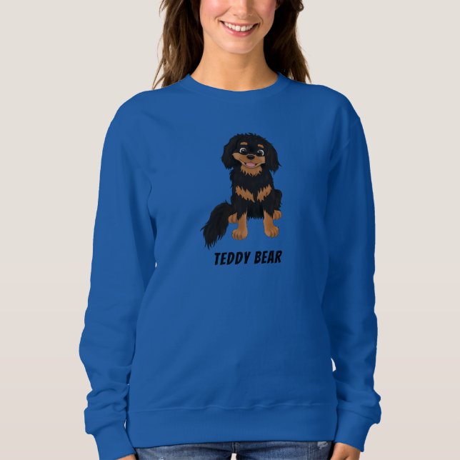 Personlig Black och Tan Cavalier Spain  T Shirt (Framsida)