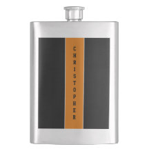 Personlig Black Orange Rand Masculine-kolv