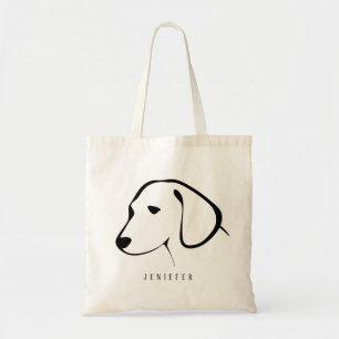 Personlig Black Pet Tass Anpassningsbar Hund Cute  Tygkasse