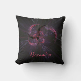 Personlig Black Red Gothic Fractal Kudde