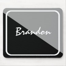 Personlig Black & Silver Mousepad med låg Pris