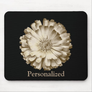 Personlig Black Söt Daisy Flower Musmatta
