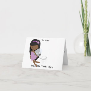 Personlig Black Tooth Fairy Kort