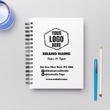 Personlig Black & White Business Logotyp Branded