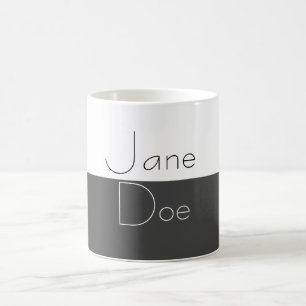 PERSONLIG BLACK & WHITE MUGG