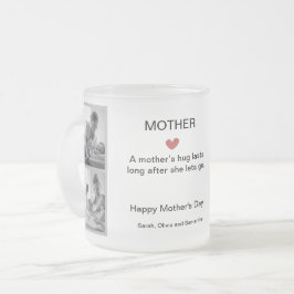 Personlig Black & White Photo Collage Frostad Glasmugg