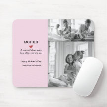 Personlig Black & White Photo Collage Mousepad
