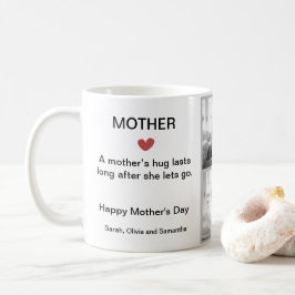 Personlig Black & White Photo Collage Mugg