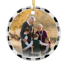 Personlig Black White Play-julfoto