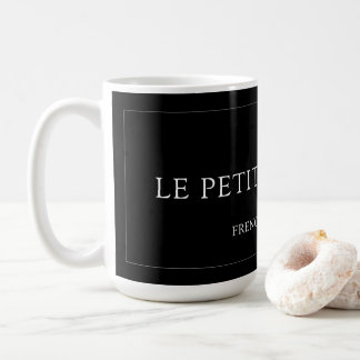 Personlig Black White Professionell Business Kaffemugg