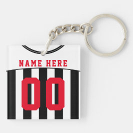 Personlig Black & White Rand Soccer Jersey