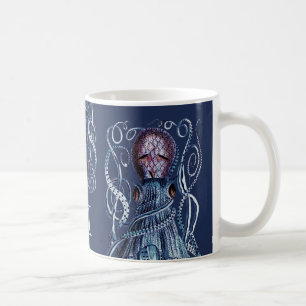 Personlig Blåhavsbläckfisk Kaffemugg