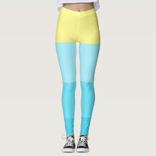 Personlig Blandad Färg Rand Leggings