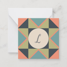 Personlig Blank Barn Quilt Anteckningskort