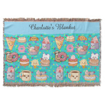 Personlig Blanket - Cute Kawaii