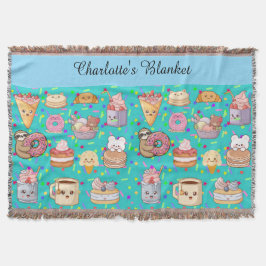 Personlig Blanket - Cute Kawaii Filt