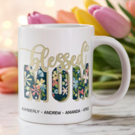 Personlig Blankt Mamma Kids' Namn Kaffemugg