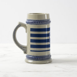 Personlig Blåstripe Anchor 2 Stein Sejdel