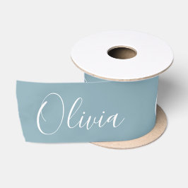 Personlig Blått Elegant Namn Modern Satsmenyflikso