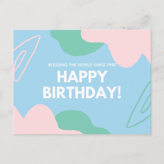 Personlig - BLESSERA VÄRLDEN SEDAN ... Vykort (Framsida)