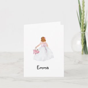 Personlig blir du min blomma flicka? Kort