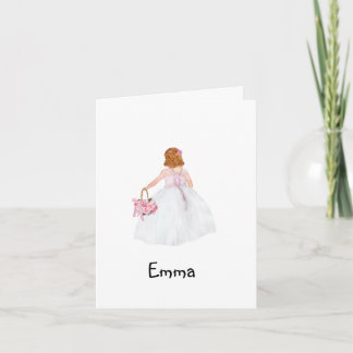 Personlig blir du min blomma flicka? Kort