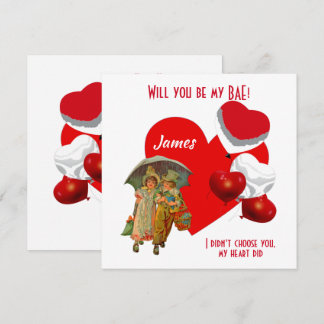 Personlig blir du mina BASE Girl Boy Balloons.