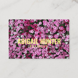 Personlig "Blodblommor" (Storbritannien/euro) Visitkort