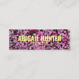 Personlig "Blodblommor" Twitter Mini Visitkort