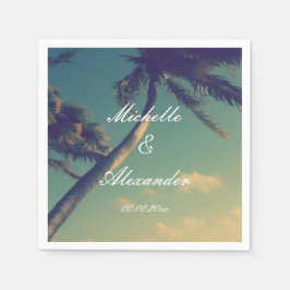 Personlig blöjor för destinationsbröllop pappersservett