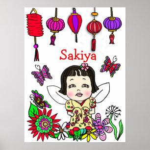 Personlig, blommad, färglös och adopterad mjölk poster