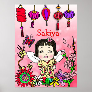 Personlig, blommad, färglös och adopterad mjölk poster